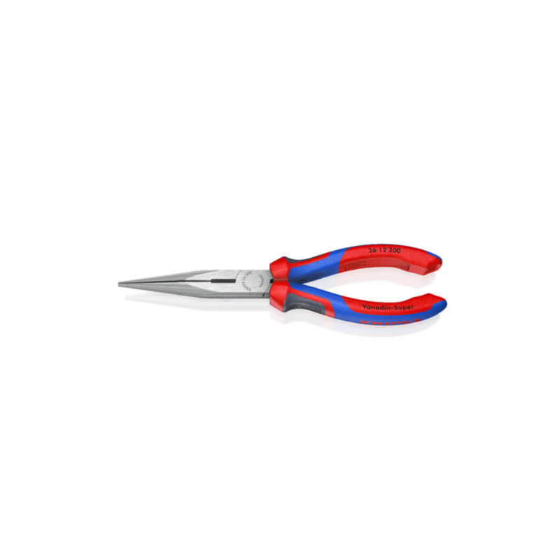 Pinza per meccanica con becchi mezzotondi con tronchese mm 200 Knipex