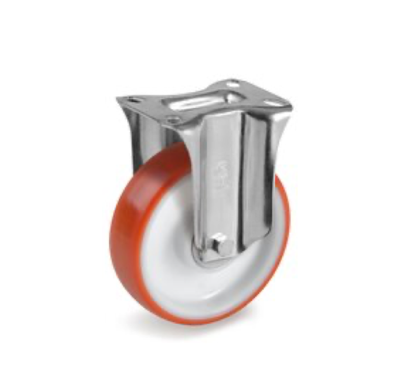Ruote in poliuretano termoplastico, supporto fisso NL-M