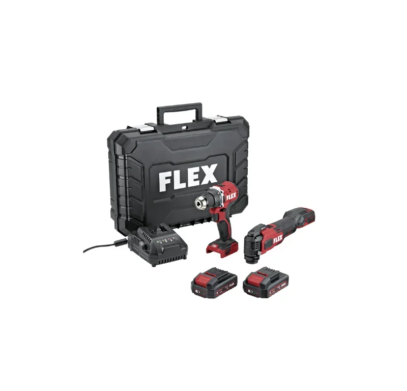 Trapano avvitatore a batteria DUOpack + utensile multifunzione DD LD+MT 18-ECTC/2.5 Set Flex