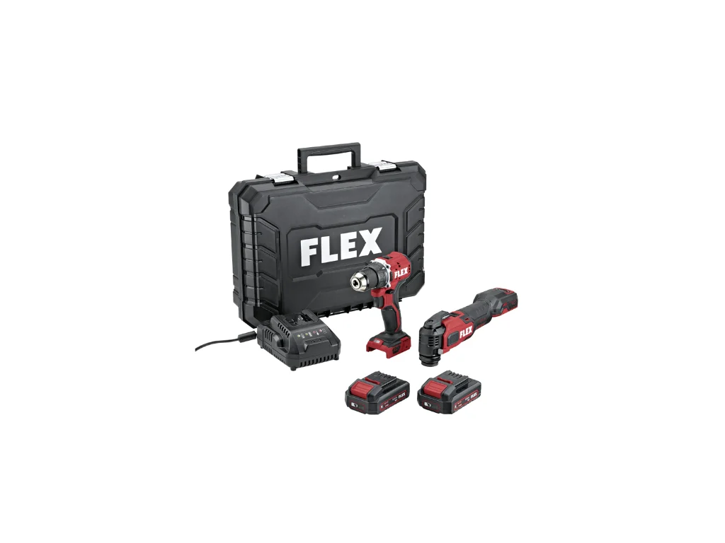 Trapano avvitatore a batteria DUOpack + utensile multifunzione DD LD+MT 18-ECTC/2.5 Set Flex