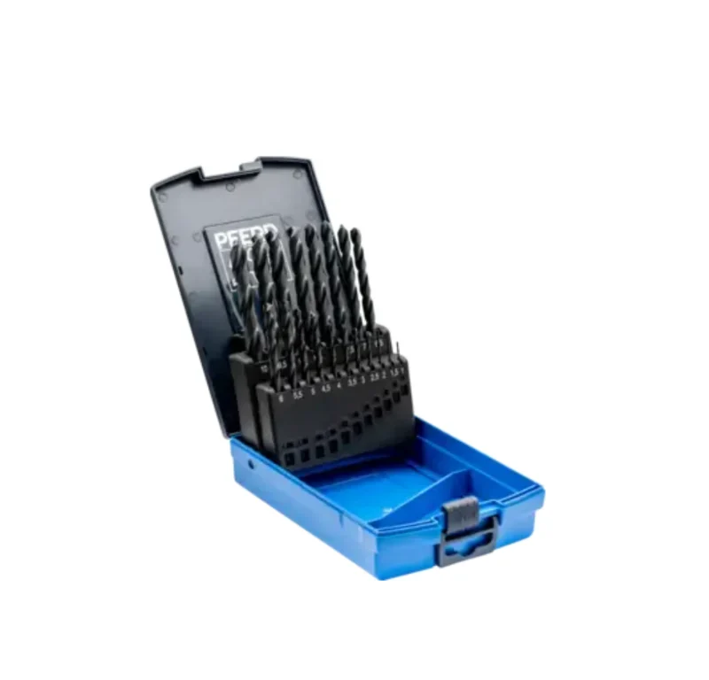 Set di punte elicoidali universali da 19 pz STEEL HSSG N DIN 338 Pferd