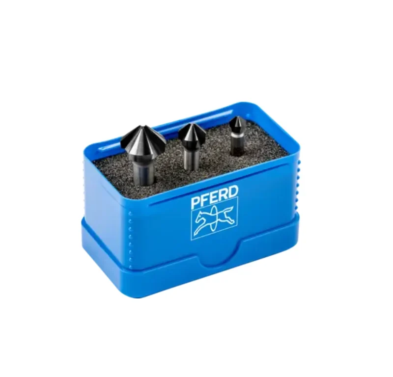 Set svasatori conici HSS da 3 pz. DIN 335 C 90° con rivestimento HICOAT HC-FEP Pferd