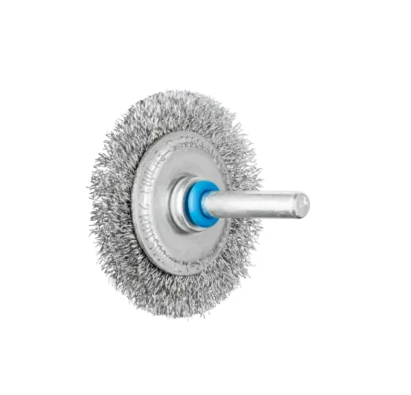 Spazzola a disco RBU Ø 50x4 mm, gambo Ø 6 mm, filo d’acciaio inoss Ø 0,20 Pferd