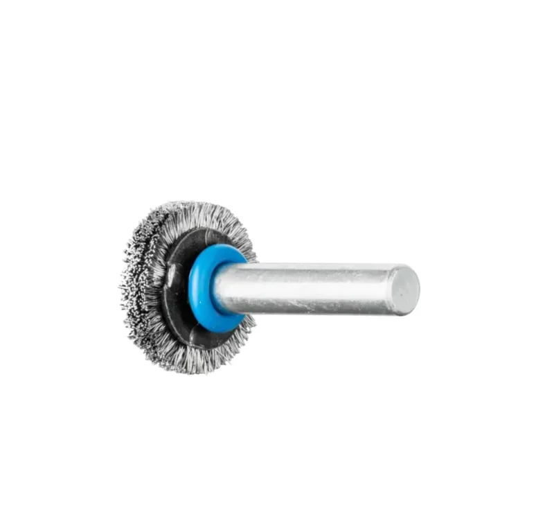 Spazzola a disco RBU Ø 20x4 mm, gambo Ø 6 mm, filo d’acciaio inoss Ø 0,20 Pferd