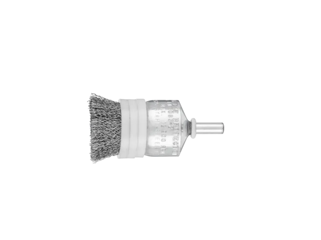 Spazzola a pennello PBUR ร 25 mm, gambo ร 6 mm, filo dโacciaio ร 0,20 Pferd