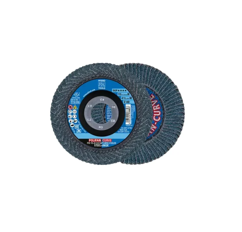 Disco lamellare POLIFAN CURVE PFR 115x22,23 mm larghezza M Z40 SGP STEELOX Pferd