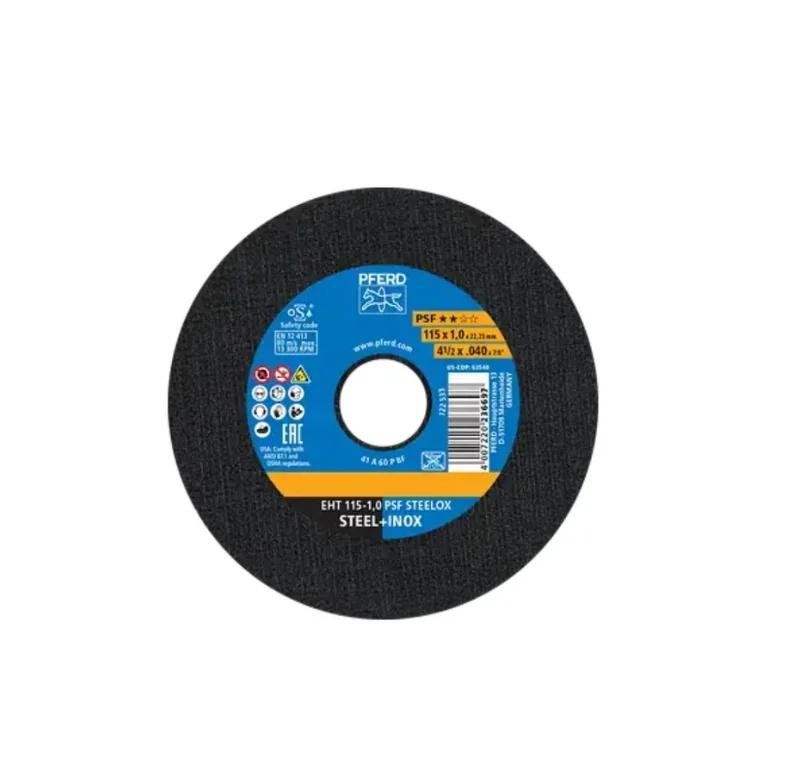 Disco da taglio EHT 115x1,0x22,23 mm PSF STEELOX Pferd