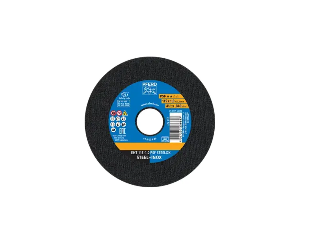 Disco da taglio EHT 115x1,0x22,23 mm PSF STEELOX Pferd