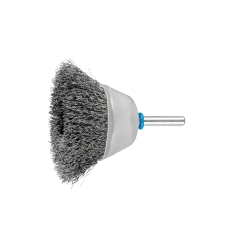 Spazzola a disco TBU Ø 50 mm, gambo Ø 6 mm, filo d’acciaio inossidabile Ø 0,30 Pferd
