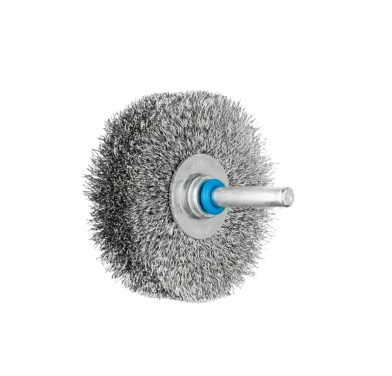 Spazzola a disco RBU Ø 60x15 mm, gambo Ø 6 mm, filo d’acciaio inoss Ø 0,20 Pferd
