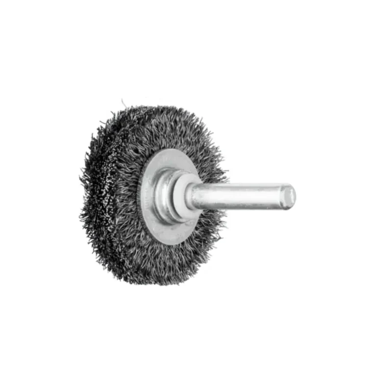 Spazzola a disco RBU Ø 40x9 mm, gambo Ø 6 mm, filo d’acciaio Ø 0,20 Pferd