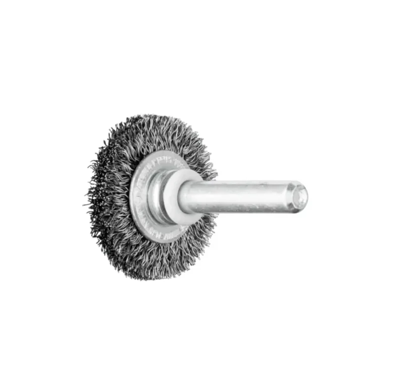 Spazzola a disco RBU Ø 30x6 mm, gambo Ø 6 mm, filo d’acciaio Ø 0,20 Pferd