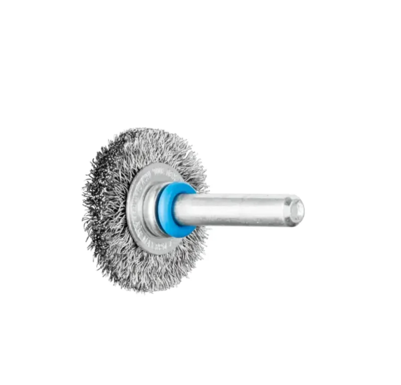 Spazzola a disco RBU Ø 30x6 mm, gambo Ø 6 mm, filo d’acciaio inoss Ø 0,20 Pferd