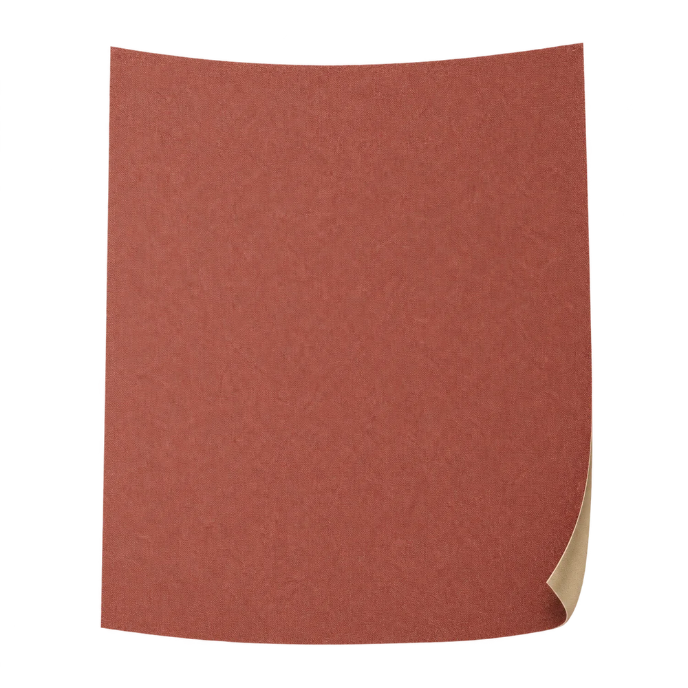 Ricostruzione AI del foglio abrasivo PFERD BG BR 230×280 A 999, con tela marrone e retro beige